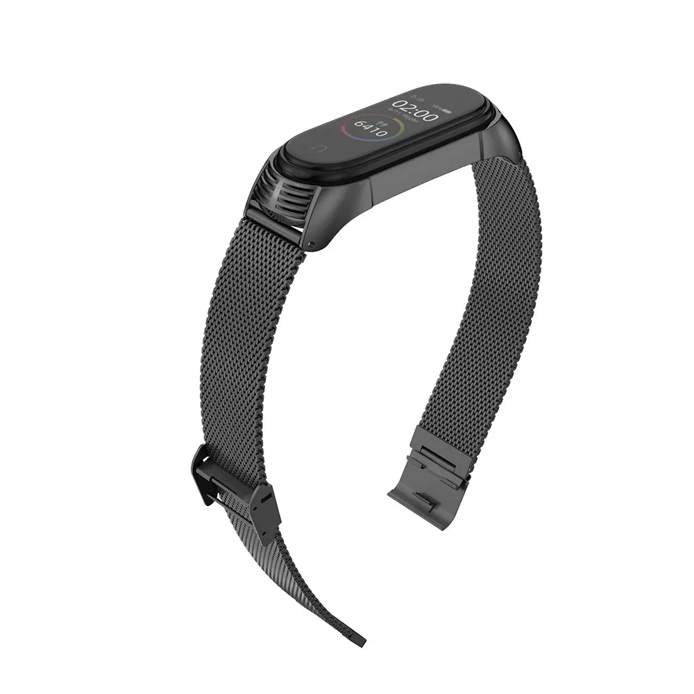 Фото Ремешок для Xiaomi Mi Band 4 металлический Безвинтовой браслет из нержавеющей стали 3 TF Ремешок для Xiaomi Mi Band 4 металлический Безвинтовой браслет из нержавеющей стали 3 TF