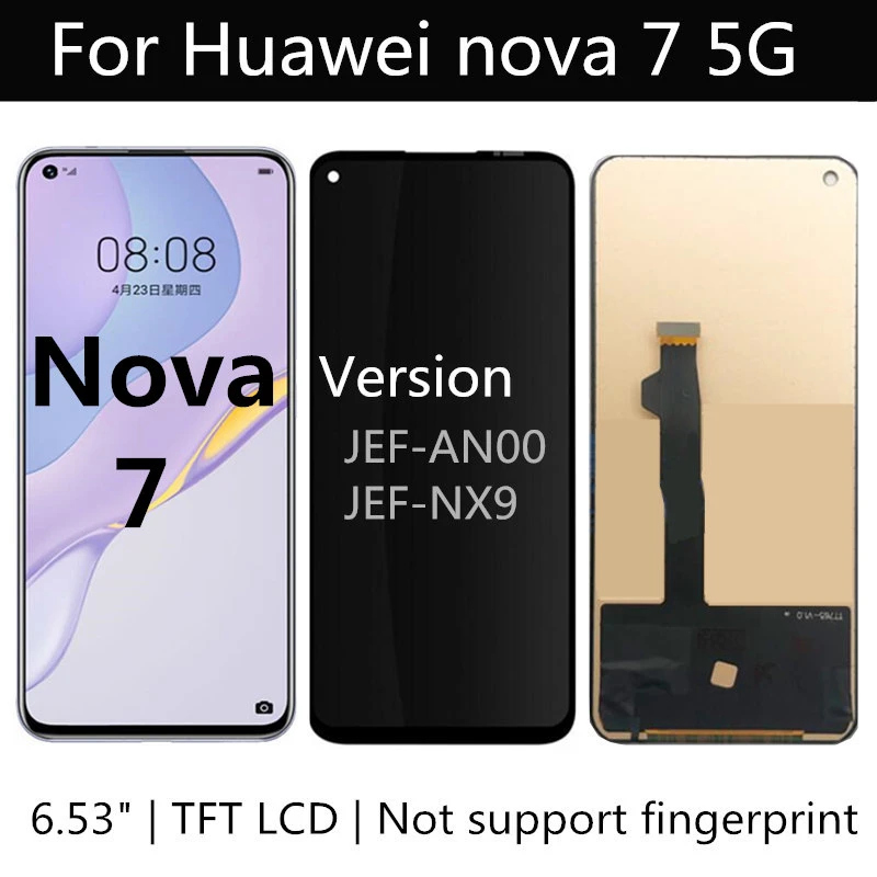 TFT LCD FOR Huawei nova 7 5G JEF AN00, JEF NX9 LCD Display TOUCH Screen Replacement Accessories Assembly For Huawei nova7 LCD|Mobile LCD Screens| - AliExpress