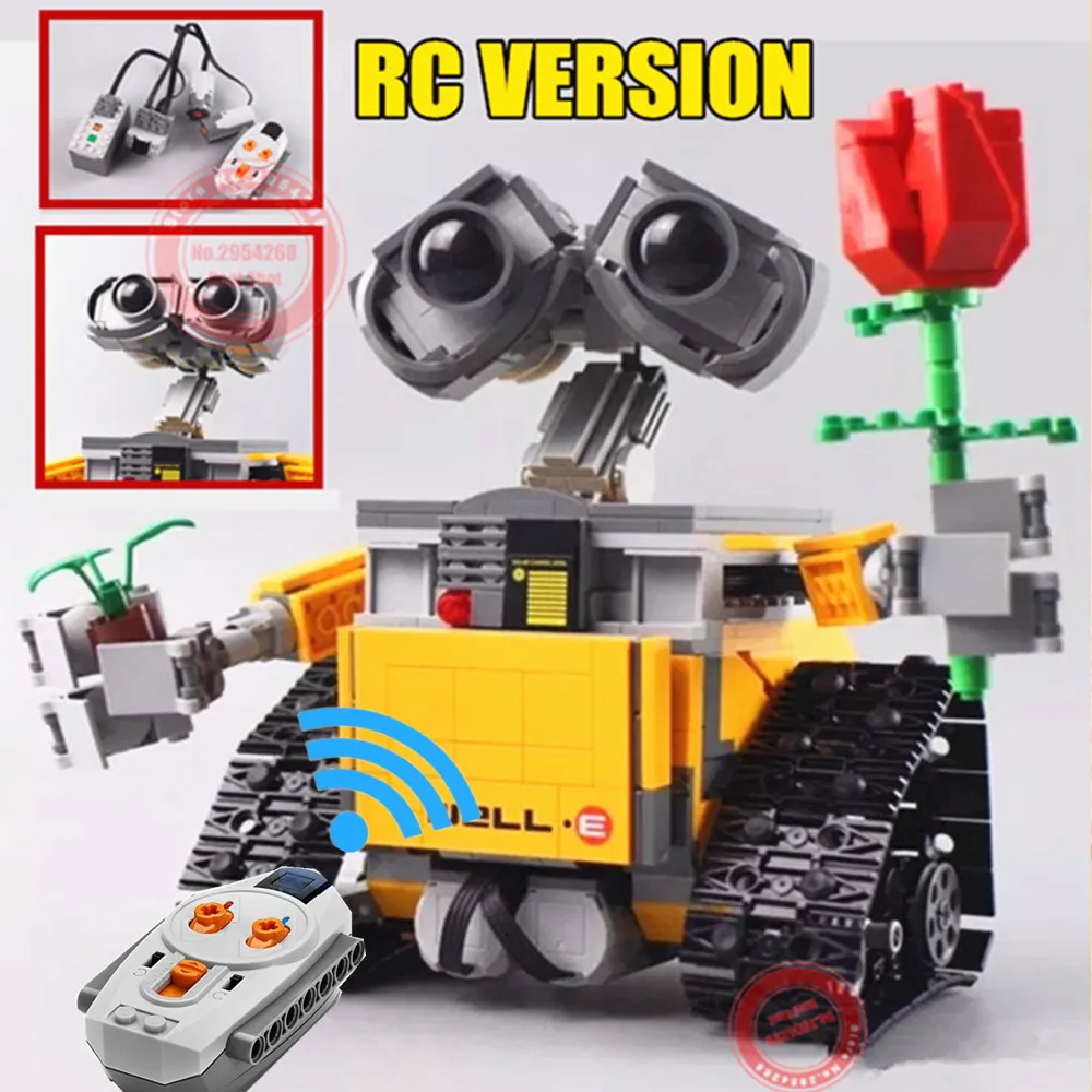 

New MOC WALL E Robot RC Power Functions Fit legoings Technic Robot Figures Building Block Brick Diy Toy Gift Kid Birthday Boys