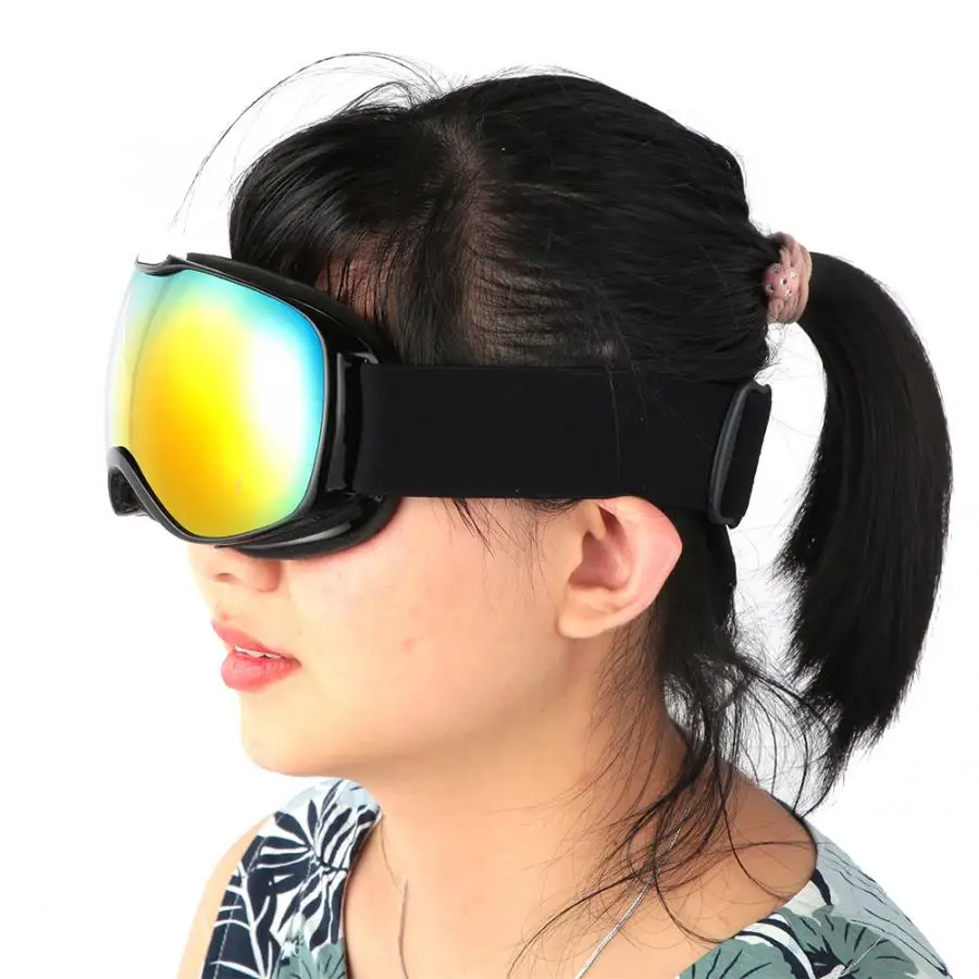 На открытом воздухе Анти-туман Детские лыжные очки двойные Слои анти-туман Анти-УФ ветрозащитный защитные очки для Лыжный Спорт активности