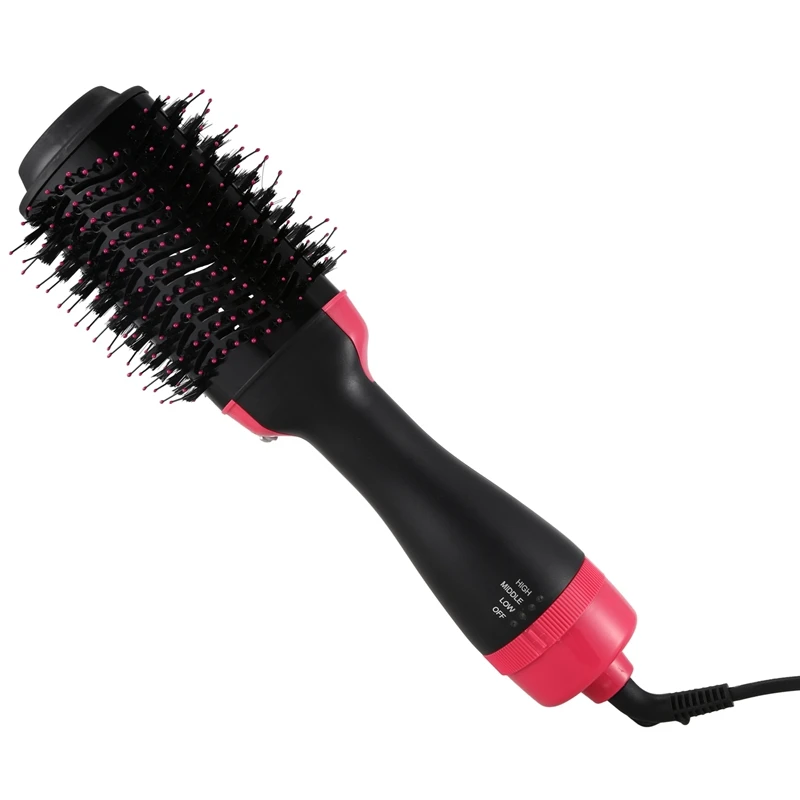 AAAJ-One Step Hair Dryer and Volumizer, ManKami Salon Hot Air Paddle Styling Brush Negative Ion Generator Hair Straightener Curl
