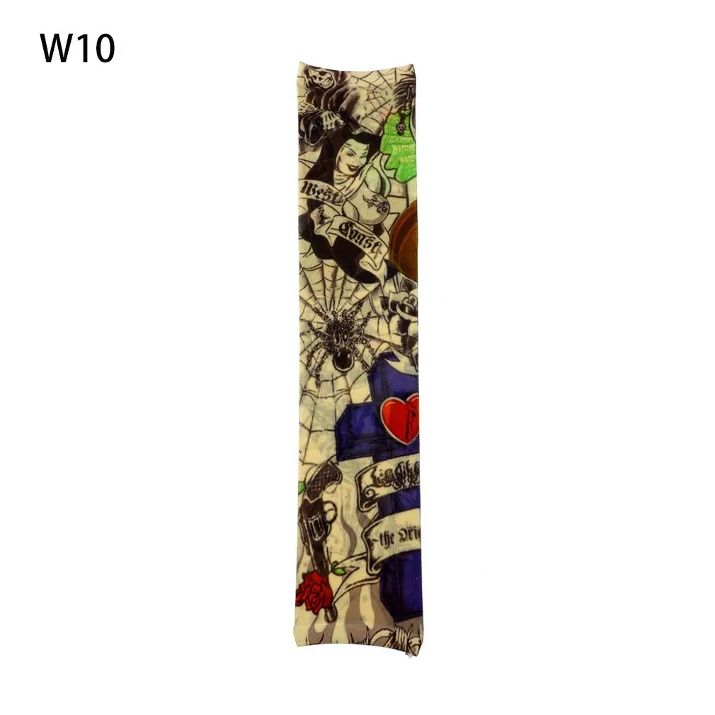 

1 pcs Fake Tattoo Elastic Arm Sleeve Arm Stockings Sport Skins Sun Protective Waterproof Unisex Shoulder Sleeve wholesale price