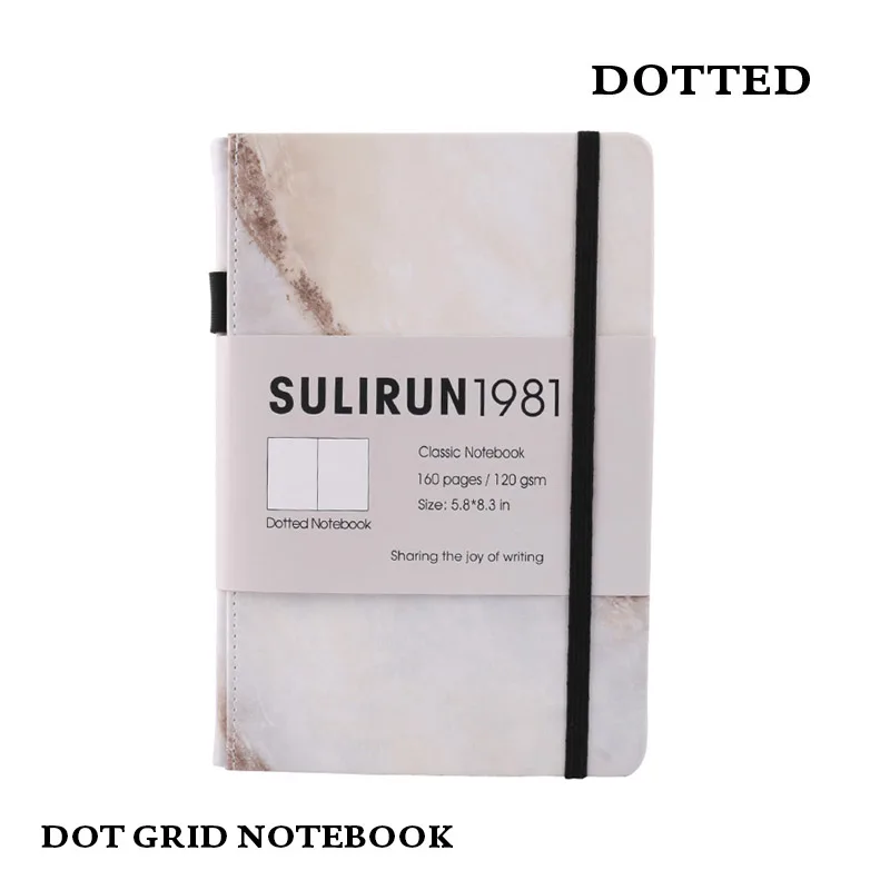 Точечный жесткий чехол Bullet notebook A5 эластичная лента Dot Grid Journal marble Journal с петля для ручки