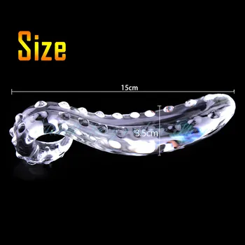 Large Pyrex Glass Crystal Dildo Penis Cock Anal Lesbian Adult Sex Toys for Women Gay Female Masturbation 2