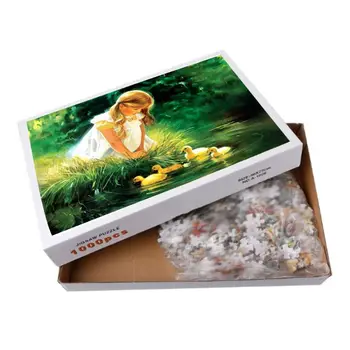 

Lovely girl Paper Puzzle 1000 Pieces,Puzzles for Adults & Kid's Challenge Jigsaw Puzzle Landscape,Educational Landscape Puzzles