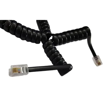 

Receiver Connection Flexible Handset Wire Replacement Stretchable Curved Line Telephone Cable Fixed Phone High Compatibility