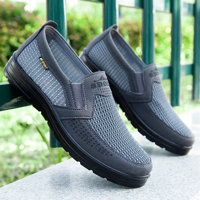 

2021 Slip-On Men'S Casual Shoes Men Summer Style Mesh Flats For Men Loafer Creepers Casual Shoes Comfortable shoes 38-44