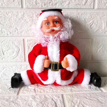 

Christmas Ornaments Home Decor Xmas Party Decoration Handstand Electric Santa Claus Sing Dance Doll Birthday Gifts Toys For Kids