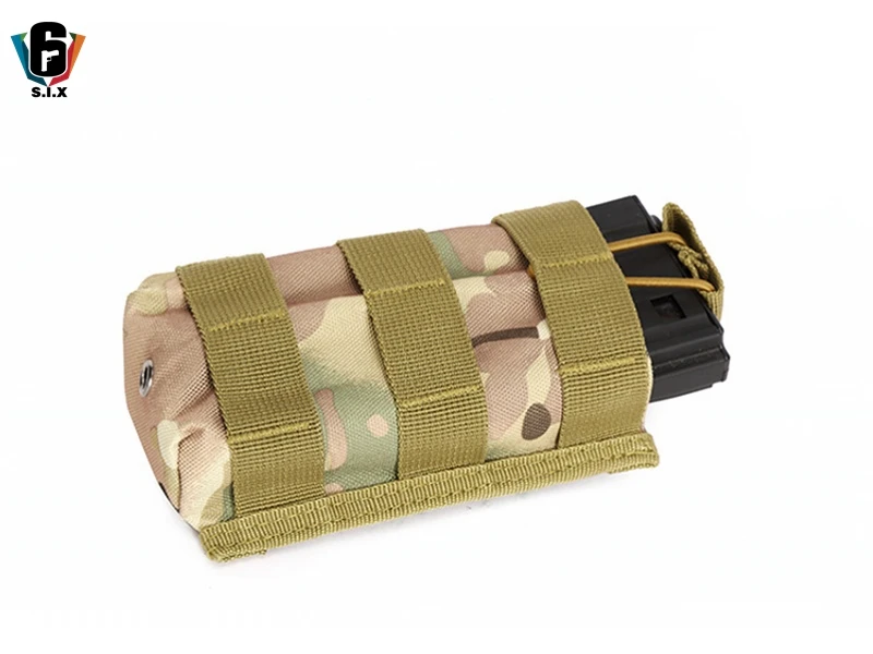 Страйкбол cqc Военная Тактическая Molle с открытым верхом Одиночная винтовка, подсумок M4 M16 5,56. 223 охотничья Пейнтбольная сумка Mag