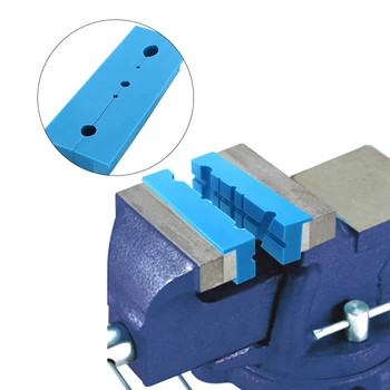 

2pcs Magnetic Bench Vice Jaw Pad Multi-Groove Mill Cutter Vise Holder Grips Bench Vise Accessories Protector