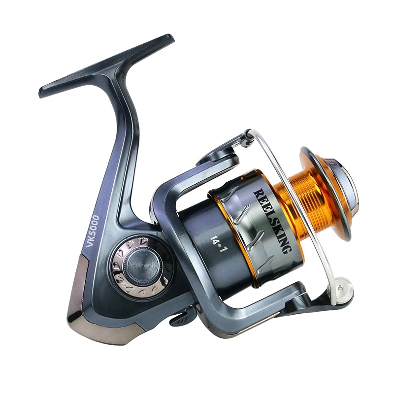 5.5:1 Fishing Reel Metal Durable Pre-Loading Spinning Wheel Left/Right-handed Fishing Supply Accessory