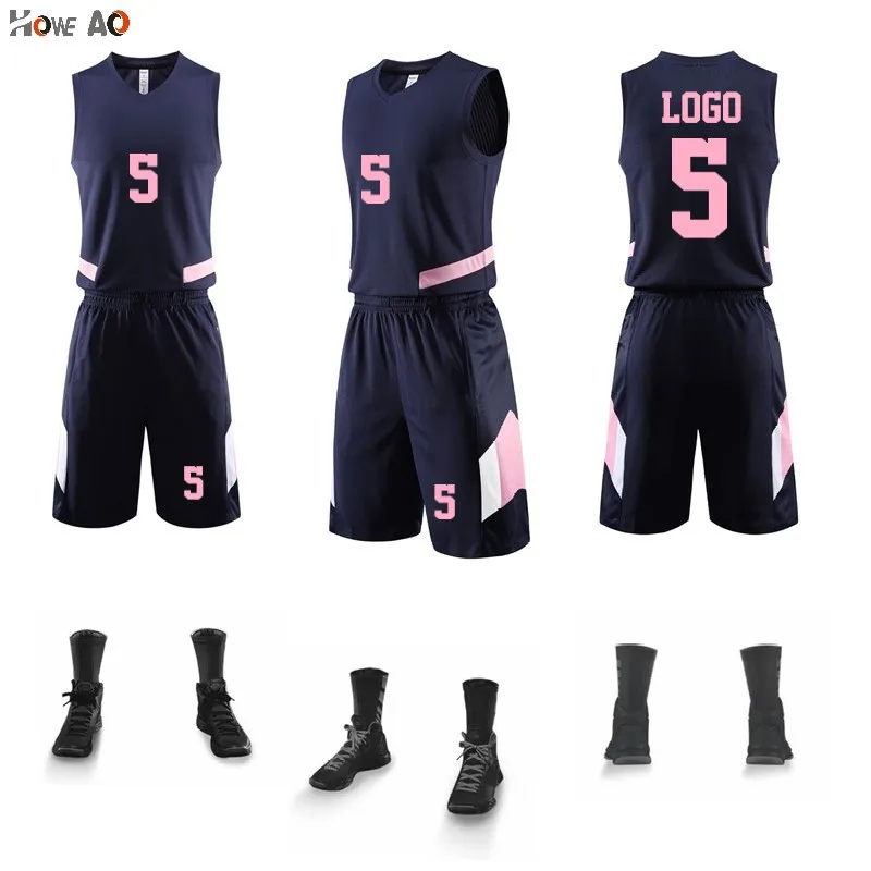 

HOWE AO New High quality Men Basketball Set Sports clothes basketball jerseys college tracksuits DIY Customize