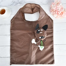 Многоразовая складная нейлоновая сумка для покупок собак, дорожная сумка для хранения