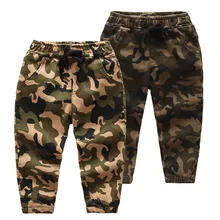 Модные камуфляжные штаны для мальчиков; коллекция года; сезон осень-зима; Детские повседневные камуфляжные штаны в Корейском стиле; детские брюки