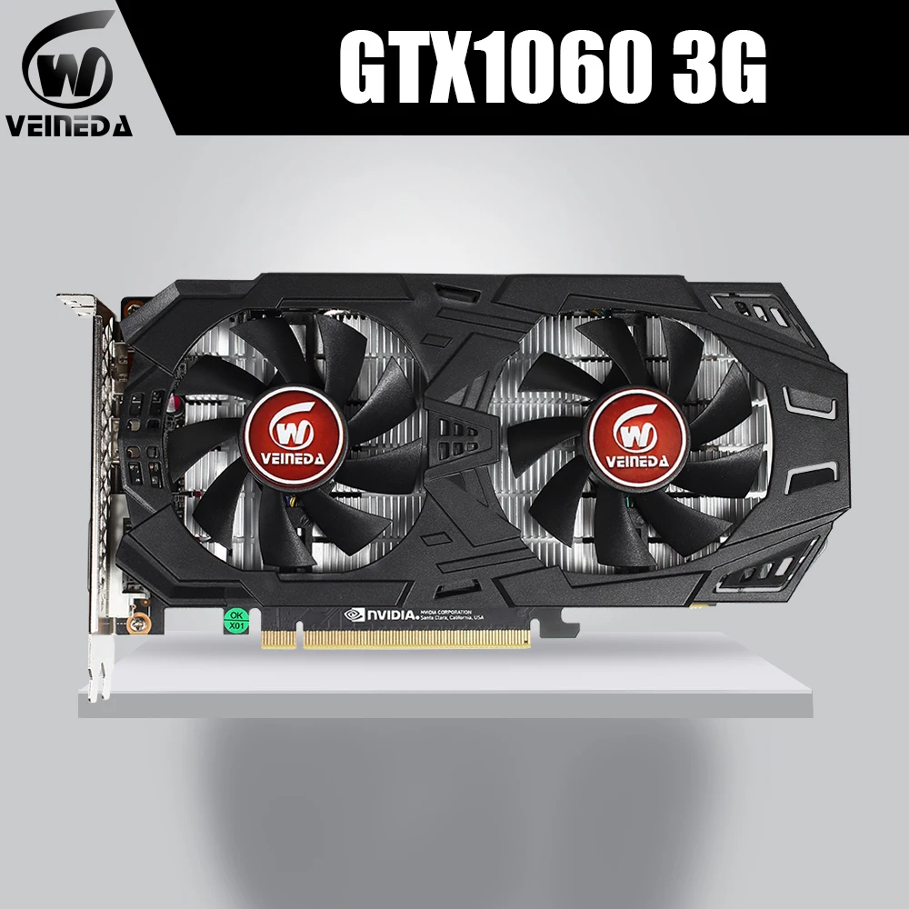 good pc graphics card VEINEDA Graphics Card GTX 1060 6G gtx1060 3GB 5GB 192Bit GDDR5 GPU Video Card PC Gaming  For nVIDIA Gefore Games non RX 570 580 best graphics card for pc Graphics Cards