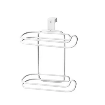 

Bathroom Toilet Seat Roll Paper Holder Hanging Organizer 2 Layers Stainless Steel Tissue Towel Shelf Kitchen Storage Rack Door