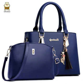 

Beibaobao 2pc/set Women Fashion Casual Totes Luxury Handbags Designer Shoulder Bags New Bags for Women 2020 Composite Bag Bolsos