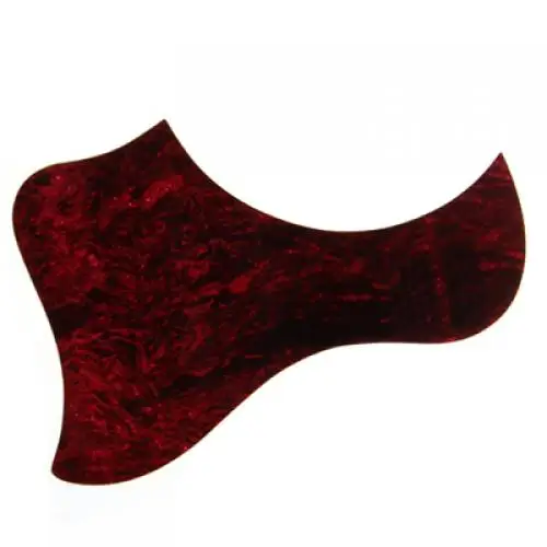 Self-Adhesive Pickguard Scratchplate Guard Plate For Acoustic Guitar Red PVC New