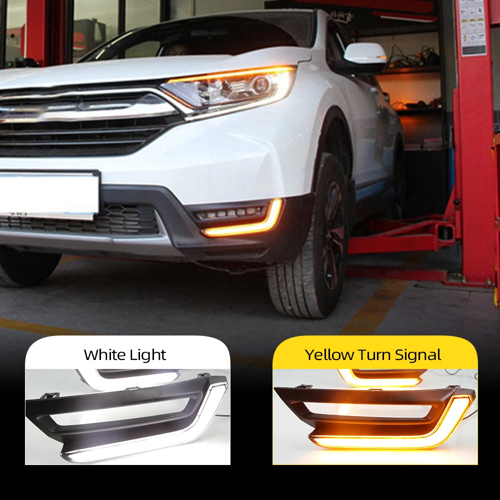 1 пара автомобильных мигающих дневных ходовых огней для Honda CR V CRV 2017 2018