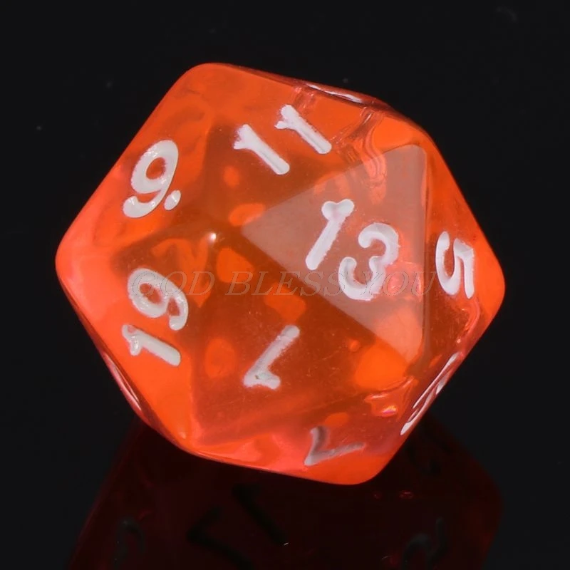 1 Set of 7 sided dice D4 D6 D8 D10 D12 D20 for-RPG D&D Poly Dice Board Game