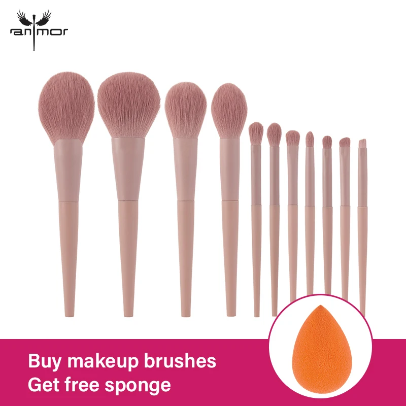 Flash Sale Makeup-Brushes-Set Eyeliner Foundation-Powder Eyeshadow Synthetic-Hair Professional Anmor mlKgVE76e