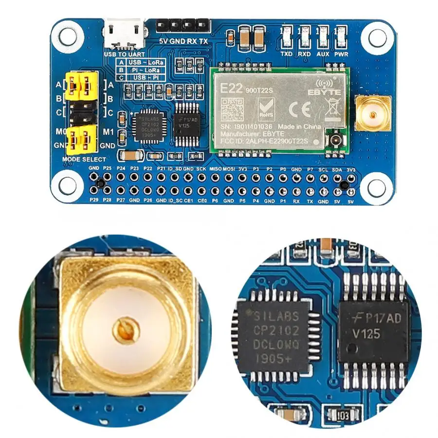 SX1262 868 м Плата расширения для Raspberry Pi LoRa Shileld модуль Arduino/STM32 Соединительная