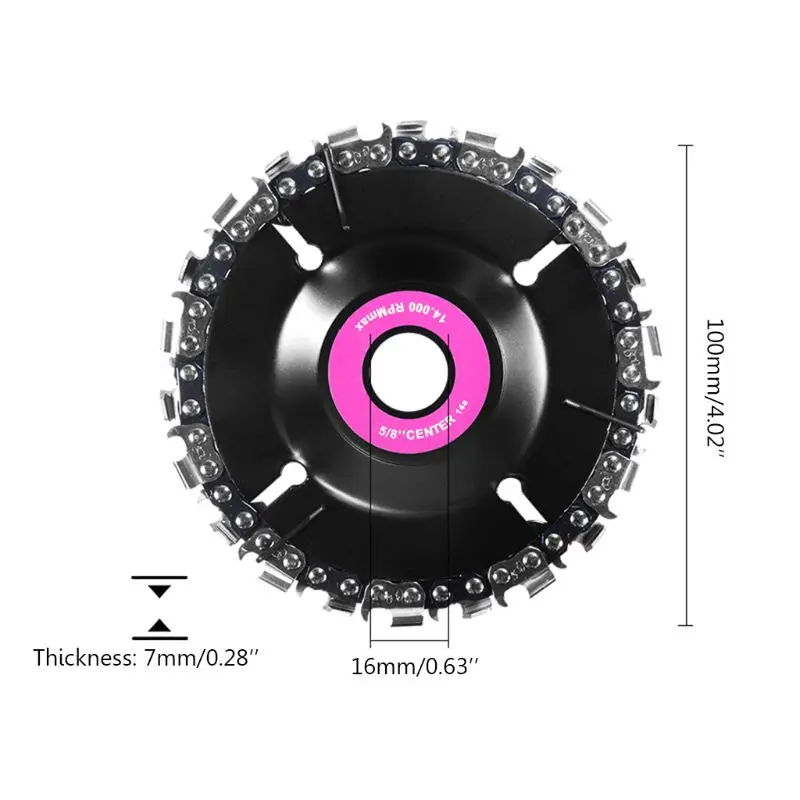 Угол шлифовальный диск цепной пилы 4 дюймов 14 зуб резка гравировка Шарпинг дерево пластик жесткий каучук