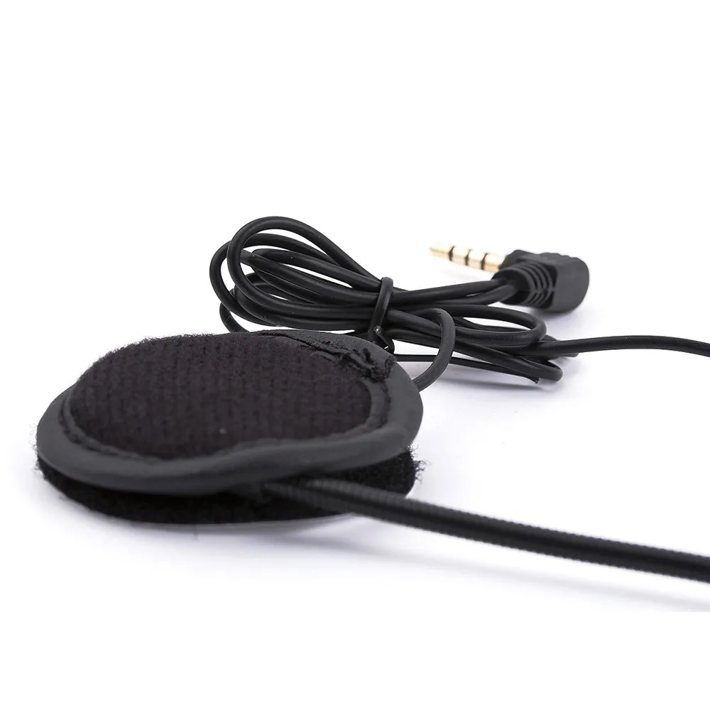 V4 V6 Intercom Accessories Microphone Speaker& Clip for V4 V6 Helmet Intercom Motorcycle BT Interphone 3.5mm Jack Plug