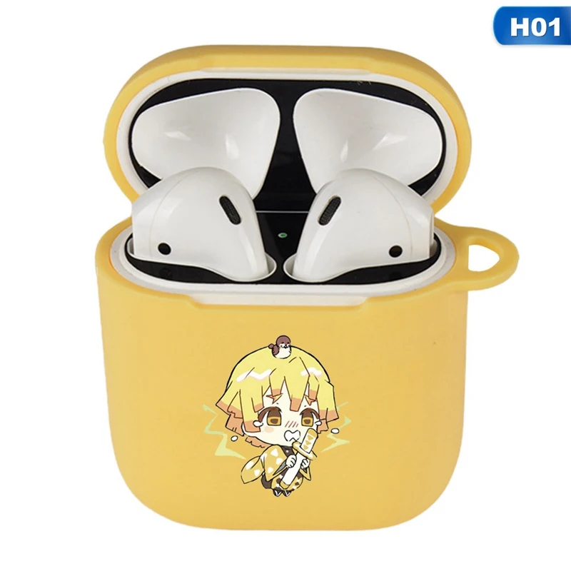 Demon Slayer: Kimetsu No Yaiba аниме Рисунок для Apple Airpods 1 2 чехол Bluetooth наушники защитный