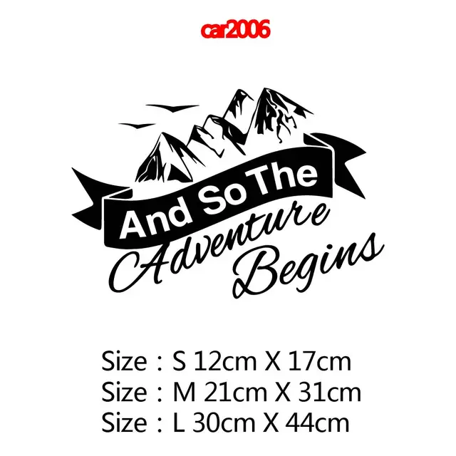 10 Styles Adventure Sports Compass Car Sticker Wrap Vinyl Mountain car-Styling Auto Engine Cover Door Window Large Size car2006