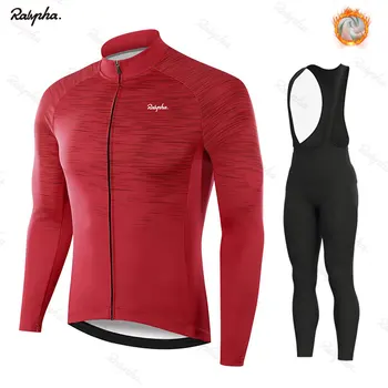

Cycling Jersey 2020 Pro Team Ralvpha Winter Fleece Cycling Clothing MTB Cycling Bib Pants Set Ropa Ciclismo Triathlon Suits