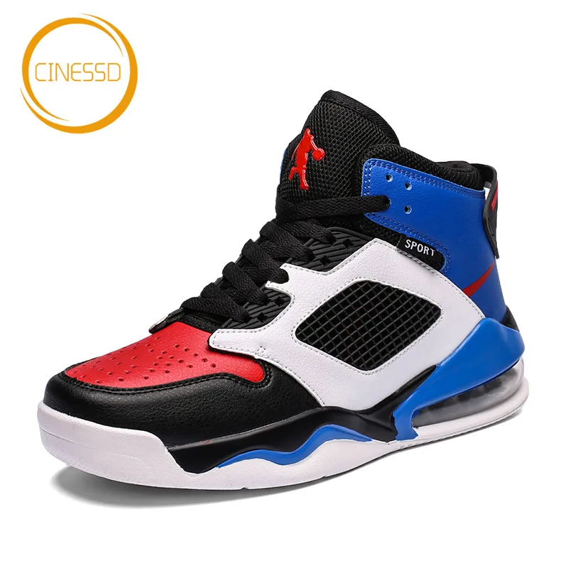

CINESSD Air Sole Basketball Shoes Outdoor Athletic Cushioning Jordan Shoes Breathable Non-Slip Sneakers Men Sport Shoes Trainers
