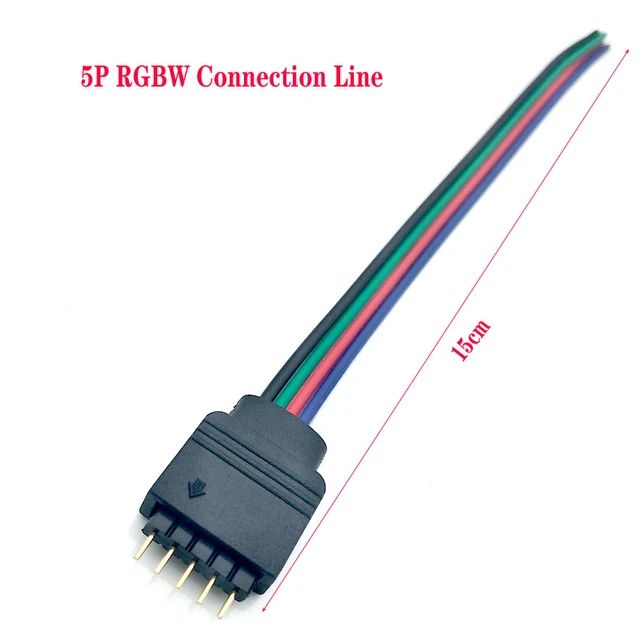 Conector De 4 Pines Cable Macho Hembra Para Tiras Led Rgb