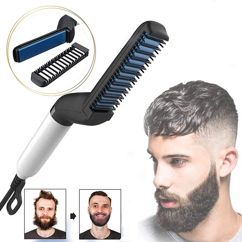 

Multifunctional Hair Comb Brush Beard Straightener Styling Accessories Straight hair Curler Styling tools Men Beard Comb