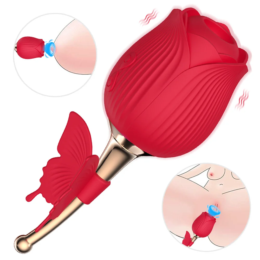 Rose sucking device full court flower vibration female sex masturbator clitoris tease egg