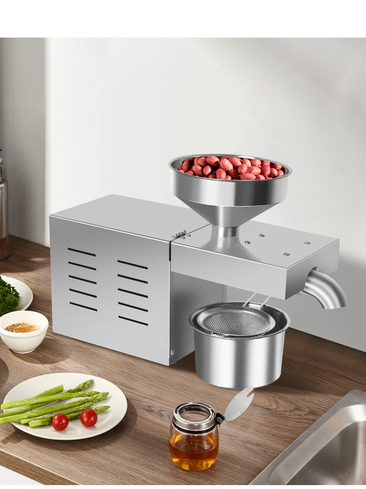 Household Oil Press machine Automatic Cold Press Peanut Flax Seed Walnut Oil Extractor Presser 3