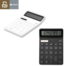 Youpin – calculatrice Kaco Lemo, avec écran LCD, fonction d'arrêt intelligente, outil de calcul pour étudiant, sans batterie