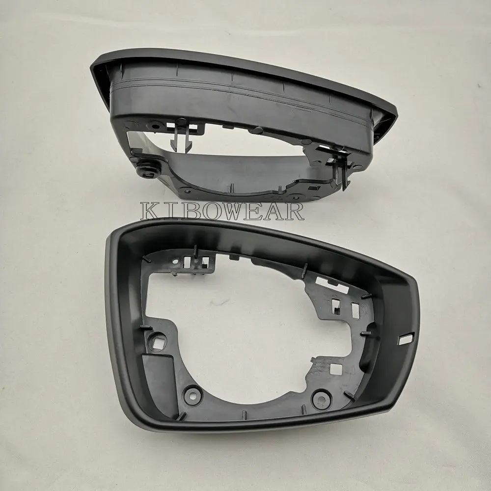 VW 폴로 6R 6C MK5 V 용 사이드 윙 미러 하우징 프레임 교체 표시기 홀더 트림 유리 서라운드 2009 2014 2016 2017