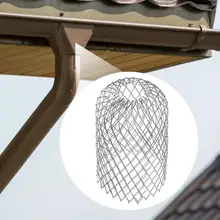 

4Pcs Stainless Steel Gutter Professional Guard Convenient Fine Mesh Downpipe Protection Gutter Sieve Easy Installation for Outdo