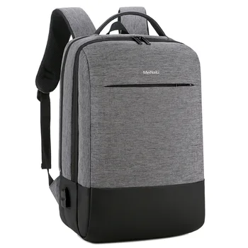 

Large Capacity Men Backpack for Laptop 15.6 Inch Black Oxford Usb Charging Multifunctional Computer Backpack Bags Backbag Male