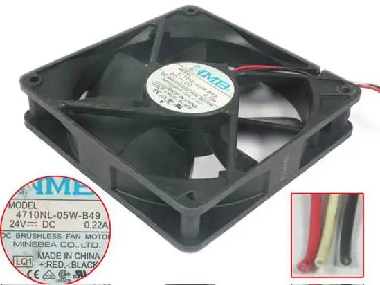 

NMB-MAT 4710NL-05W-B49 LQ1 DC 24V 0.22A 120x120x25 мм вентилятор охлаждения сервера