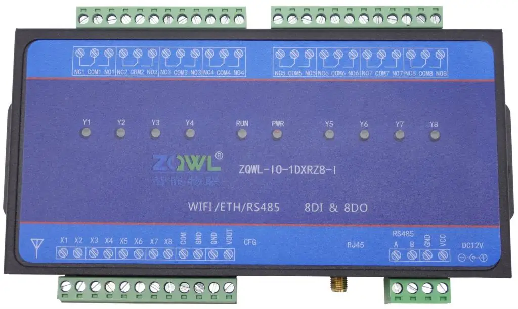Индивидуальные 8 канальный сетевой релейный модуль контроллера Ethernet RS232 RS485 Modbus TCP