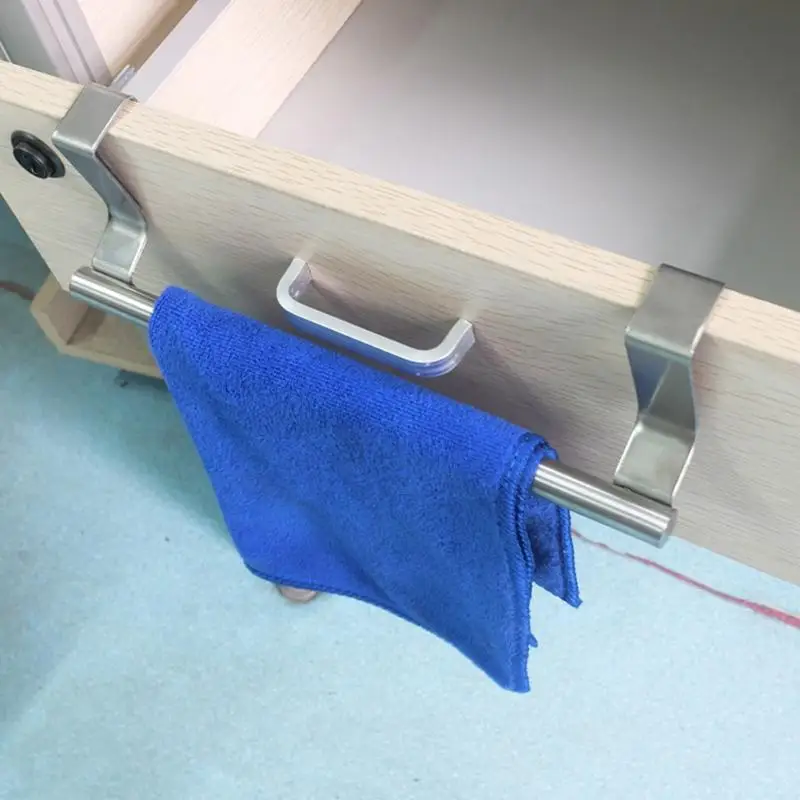 Kitchen Cabinet Hook Stainless Steel Door Hanger Multi-purpose Bathroom Wall Hanging Storage Rack Bracket Kitchen Tools