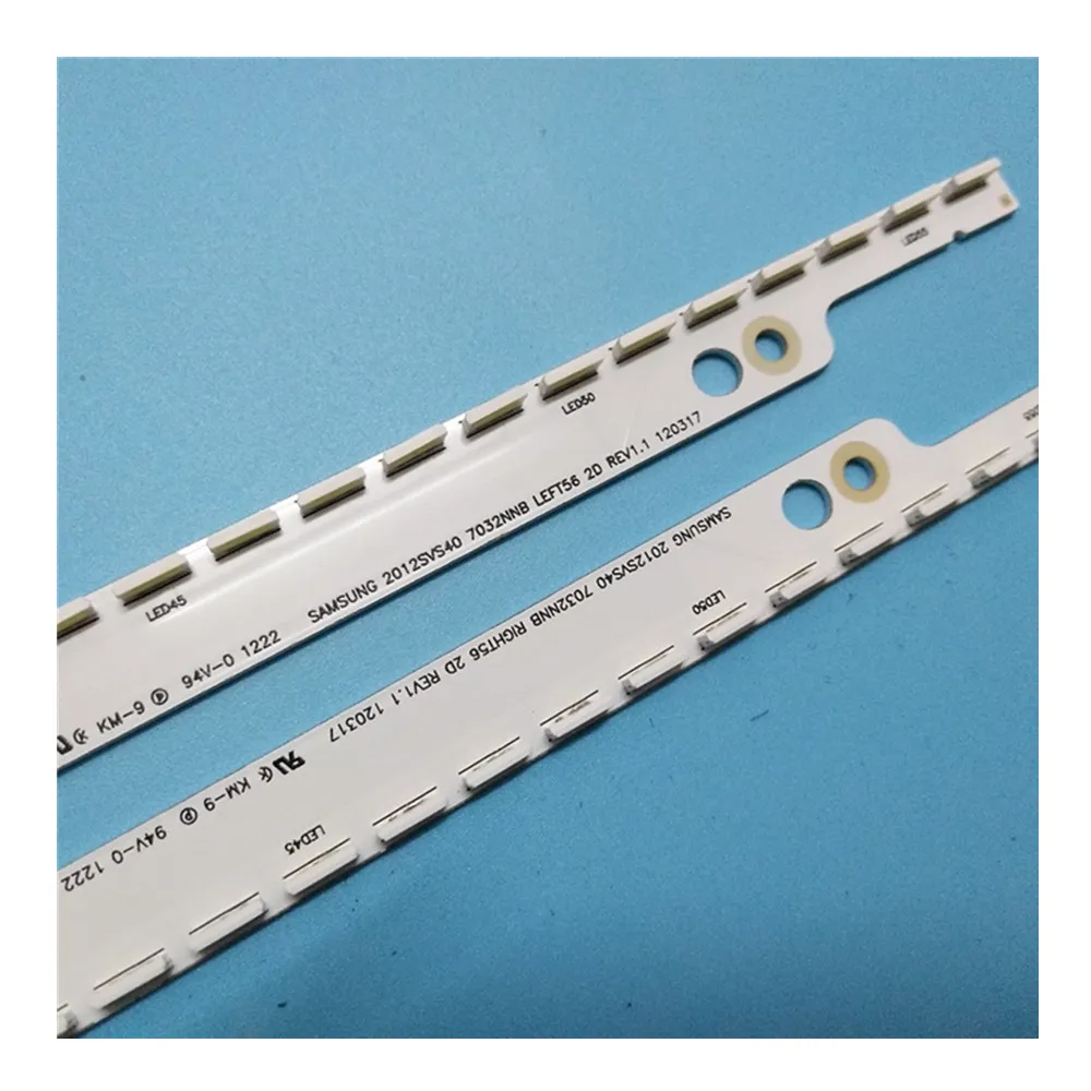 

New10set=20 PCS 56LED 500mm LED Backlight strip For Samsung UA40ES6100J UE40ES5500 2012SVS40 7032NNB RIGHT56 LEFT56 2D panel