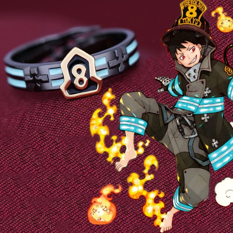 Аниме Enn No Shouboutai Fire Force Shinra Kusakabe регулируемое серебряное кольцо на палец реквизит