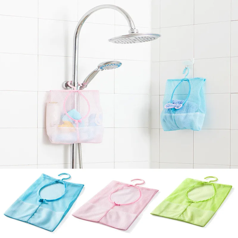 Juguetes de baño para bebé, bolsa colgante multifuncional, bolsas de malla de almacenamiento, respetuoso con el medio ambiente, cestas de Juguetes