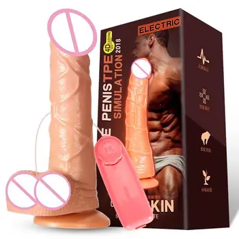 Dildo Vibrator Erotic Sextoys Realistic Huge Penis Strong Suction Cup Dick Vibrators for Women Vibrating Adult Products Sex Shop 3