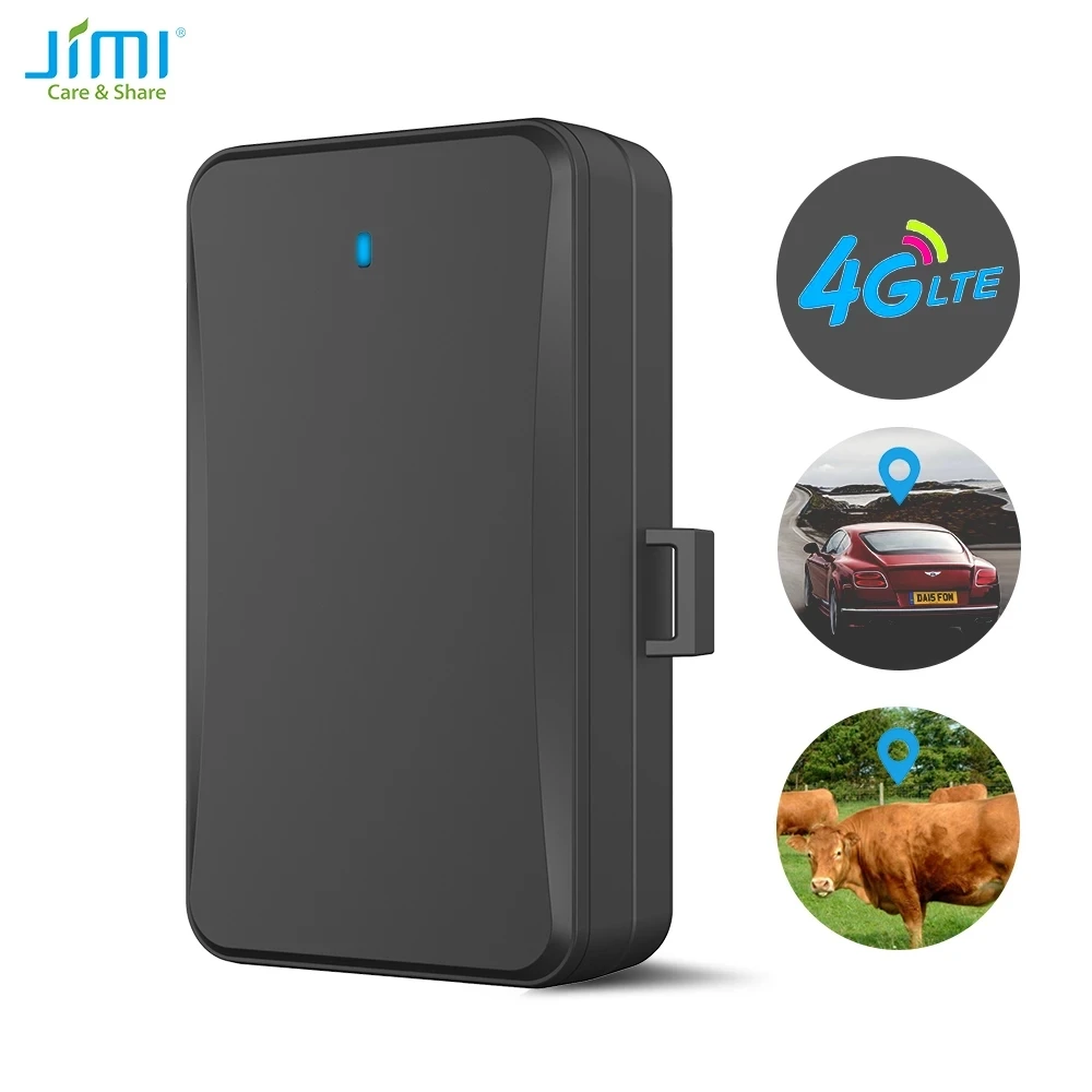 Магнитный GPS-трекер Jimi LL01 4G LTE с батареей 10000 мАч водонепроницаемый IP65