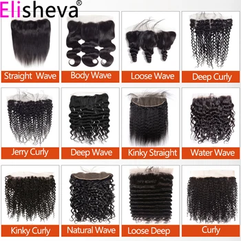 

13x4 Frontal Straight Brazilian Human Hair Lace Frontals With Baby Hair Natural Hair Line For Women in Middle/ Free/ Three Parts