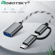 2 в 1 USB 3,0 OTG кабель type C Micro usb to USB3.0 адаптер USB-C кабель передачи данных для телефона samsung Xiaomi huawei type-C